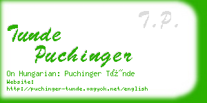 tunde puchinger business card